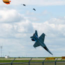 CF-18 fighter jet plummets to the ground