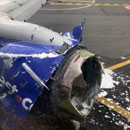 Photo: One Dead After Southwest Airlines Jet Engine Explodes
