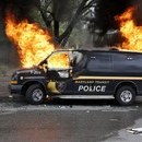 Baltimore Police Van Burns