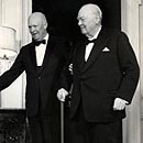 Photo: Churchill and Eisenhower 'agreed to cover up RAF plane's UFO encounter during WWII', secret files reveal