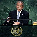 Photo: Cubans walk out during Bush U.N. speech