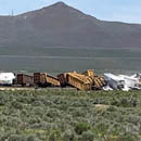 Photo: A train carrying grenades and bombs derailed in Nevada