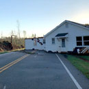 Photo: Tornado in Georgia lifts house, drops it on middle of road