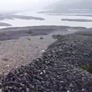 Photo: River of flowing ROCKS in New Zealand after cyclone Gita strikes