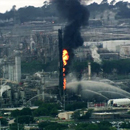 Photo: Explosion at Exxon Oil Refinery in Houston