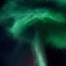 Mushroom Shaped Aurora in Finland