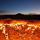 Photo: Turkmenistan's leader wants 'Gates of Hell' fire put out