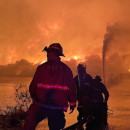 Photo: Overnight fire engulfs New Orleans’ Old Market Street Wharf