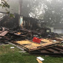 Photo: Ohio House Explosion Investigated as Hate Crime After Racist Graffiti Is Found