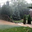 Photo: A storm destroyed part of the 'segregation wall' in Arlington, Virginia