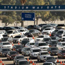 Photo: Dodger Stadium's COVID-19 vaccination site shut down after protesters gather