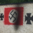 A synagogue in Carmel, Indiana, was vandalized with Nazi symbols.