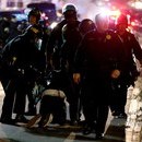 Anti-Trump Protests in Oakland. California