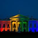 White House Lit Up In Rainbow Colors